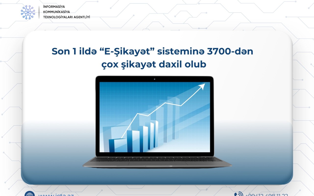 “E-Şikayət” sisteminə 3700-dənçox şikayət daxil olub